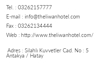 The Liwan Hotel iletiim bilgileri